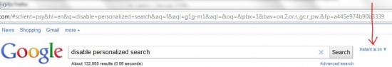 disable personalized search &pws=0